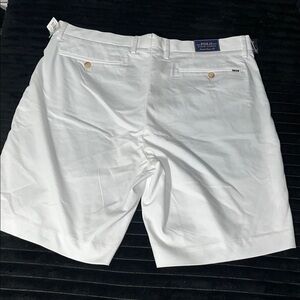Polo by Ralph Lauren Men’s White Flat Front Chino Shorts